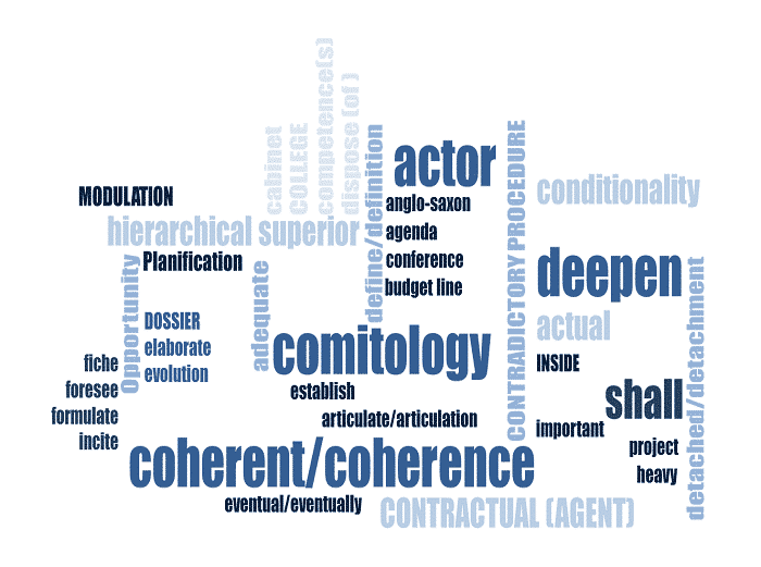 Le jargon anglais dans les institutions européennes