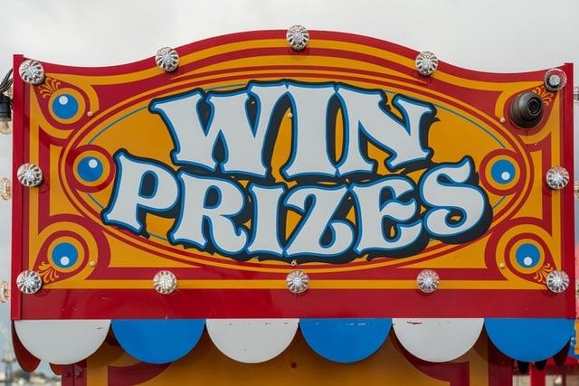 Win Prizes sign